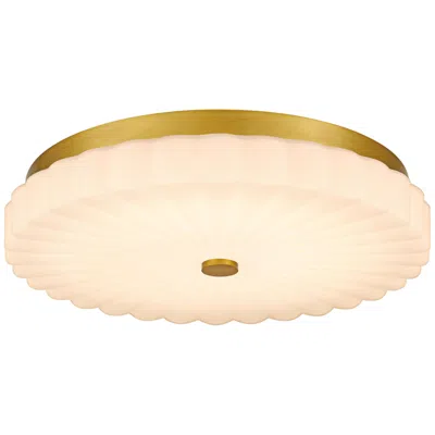 Quoizel Cherbury 16" Wide Brushed Gold Led Ceiling Light
