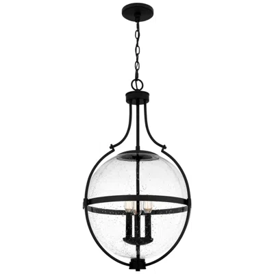 Quoizel Chicago 3-light Matte Black Pendant Light