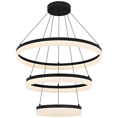 Quoizel Cohen 31 1/2" Wide Oil-rubbed Bronze 3-tier Led Chandelier