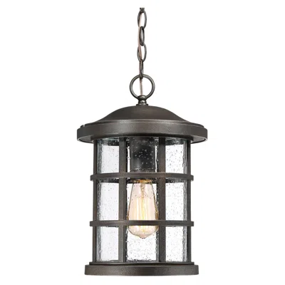 Quoizel Crusade 15 1/2" High Bronze Outdoor Hanging Light