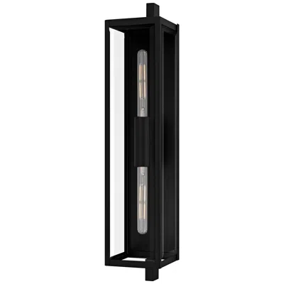 Quoizel Dale 32" High Matte Black 2-light Outdoor Wall Light