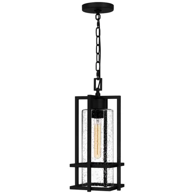 Quoizel Damien 17 1/4" High Earth Black Outdoor Mini-pendant Light