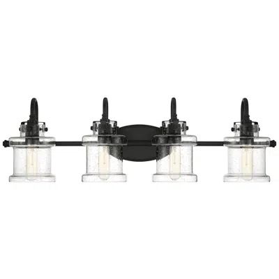 Quoizel Danbury 32" Wide Earth Black 4-light Bath Light