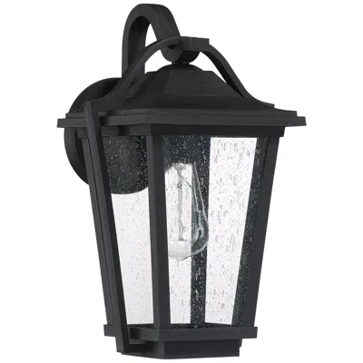 Quoizel Darius 14 3/4" High Earth Black Outdoor Wall Light
