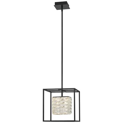 Quoizel Dazzle 11 3/4" Wide Matte Black Led Mini Pendant