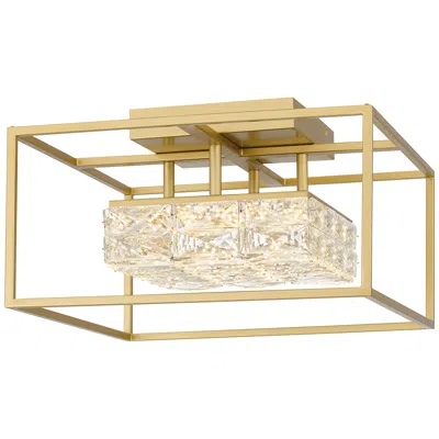 Quoizel Dazzle Integrated Led Soft Gold Semi-flush Mount