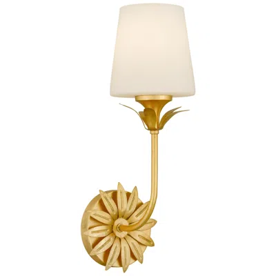 Quoizel Dorothea 1-light Gold Leaf Wall Sconce