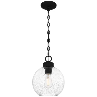 Quoizel Dsi Irie 9-in W 1-light Earth Black Mini Pendant