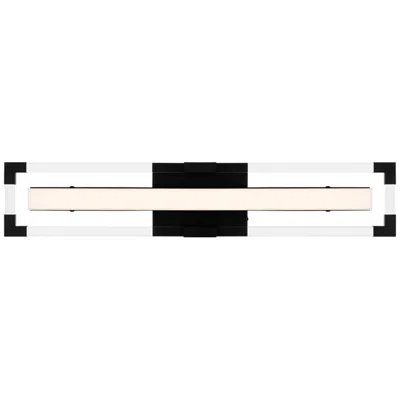 Quoizel Elias Integrated Led Matte Black Bath Light With Cct Switch