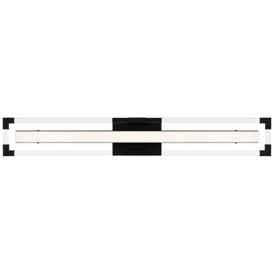 Quoizel Elias Integrated Led Matte Black Bath Light With Cct Switch