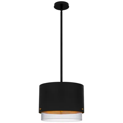 Quoizel Elio 14 1/2" Wide Matte Black Pendant Light