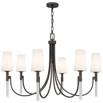 Quoizel Eloura 6-light Iron Gate Chandelier