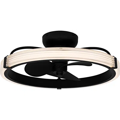 Quoizel Elrod Integrated Led Matte Black Ceiling Fan Light