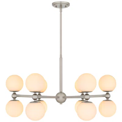 Quoizel Elser 12-light Brushed Nickel Chandelier