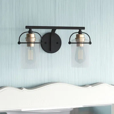 Quoizel Emerson 2-light Dimmable Vanity Light In Matte Black