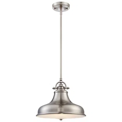 Quoizel Emery 13 1/2" Wide Brushed Nickel Pendant Light