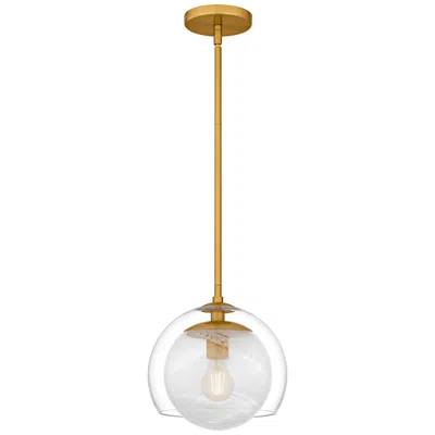 Quoizel Eslinger 1-light Brushed Gold Mini Pendant