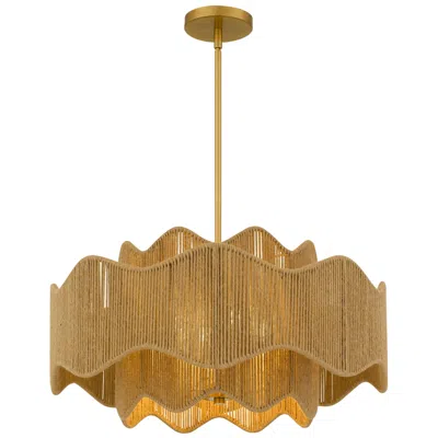 Quoizel Evander 4-light Brushed Gold Pendant Light