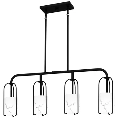 Quoizel Fairbanks 4-light Matte Black Island Light