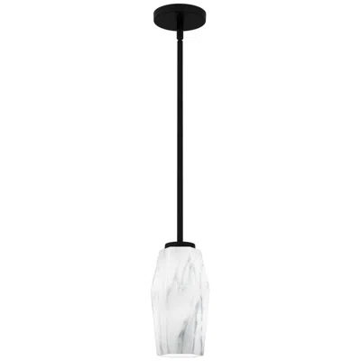 Quoizel Fogel 1-light Matte Black Mini Pendant