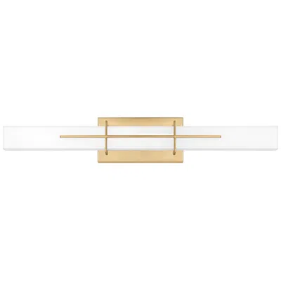 Quoizel Gemini 28 1/4" Wide Aged Brass Led Bath Light