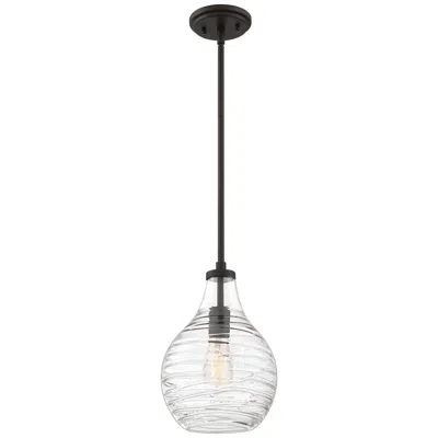 Quoizel Genie 8.75-in W Old Bronze Mini Pendant