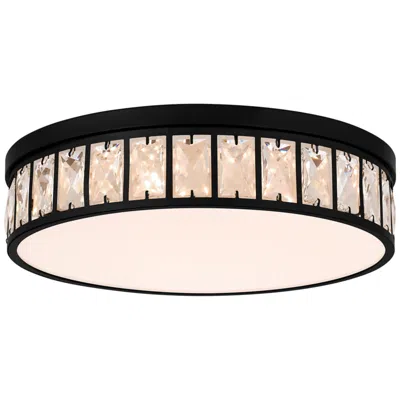 Quoizel Gibson 14 3/4" Wide Matte Black Led Ceiling Light