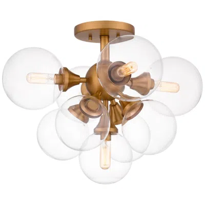 Quoizel Glinda 20"w Brushed Weathered Brass 5-light Ceiling Light