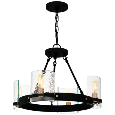 Quoizel Gloucester 4-light Matte Black Chandelier