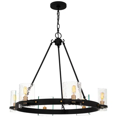 Quoizel Gloucester 6-light Matte Black Chandelier