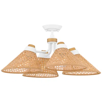 Quoizel Graft 24" Wide Matte White Ceiling Light