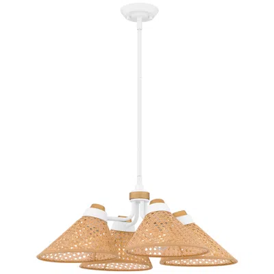 Quoizel Graft 4-light Matte White Pendant Light