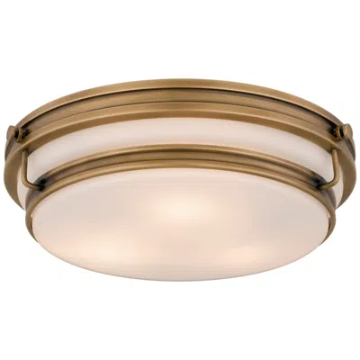 Quoizel Grafton 16" Wide Weathered Brass Ceiling Light