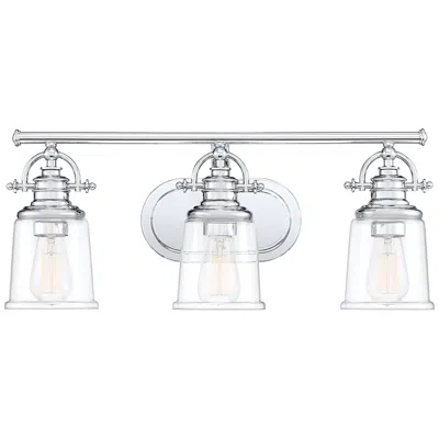 Quoizel Grant 23" Wide Polished Chrome 3-light Bath Light