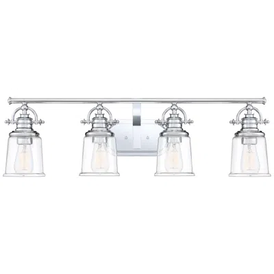 Quoizel Grant 32" Wide Polished Chrome 4-light Bath Light