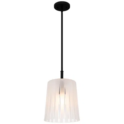 Quoizel Gray 1-light Matte Black Mini Pendant