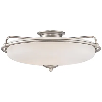 Quoizel Griffin 21" Wide Extra Large Nickel Floating Ceiling Light
