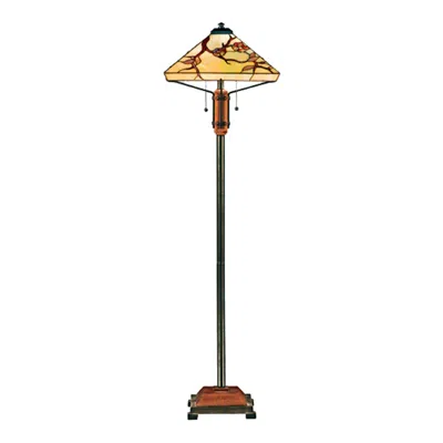 Quoizel Grove Park 60" High Tiffany-style Floor Lamp