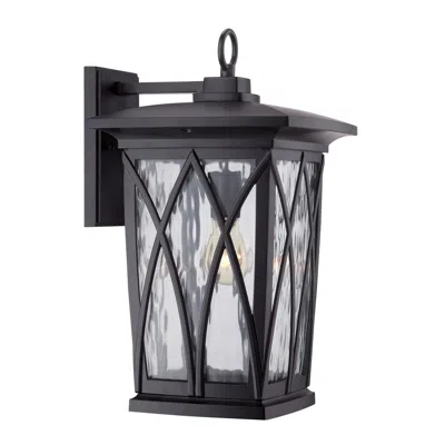 Quoizel Grover 17 1/2"h Mystic Black Outdoor Wall Light