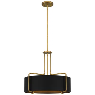 Quoizel Hanley 4-light Aged Brass Pendant
