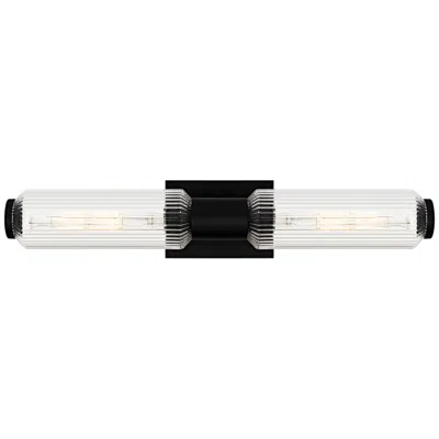 Quoizel Hawes 2-light Matte Black Bath Light