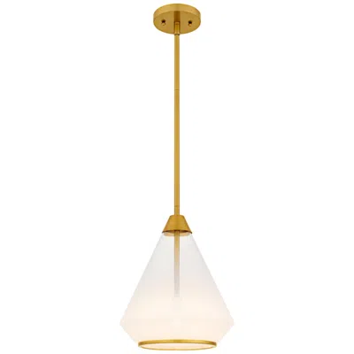 Quoizel Haze 1-light Brushed Gold Mini Pendant