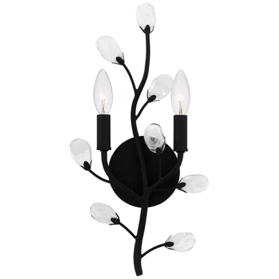 Quoizel Heiress 2-light Matte Black Wall Sconce
