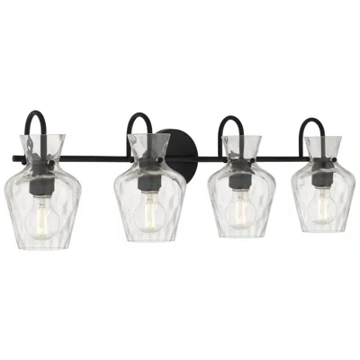 Quoizel Hollis 4-light Matte Black Vanity Light