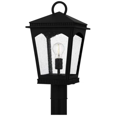 Quoizel Huck 1-light Earth Black Outdoor Post Lantern