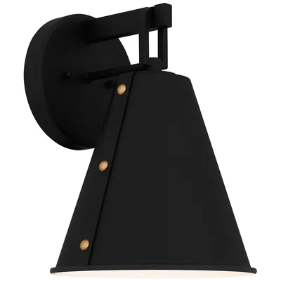 Quoizel Hyde 11 3/4" High Matte Black Outdoor Wall Light