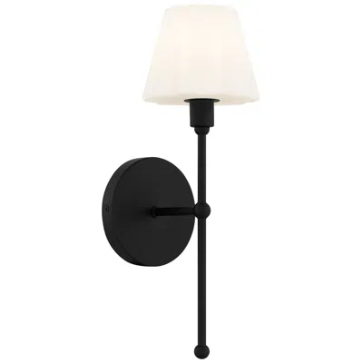 Quoizel Irena 1-light Matte Black Wall Sconce