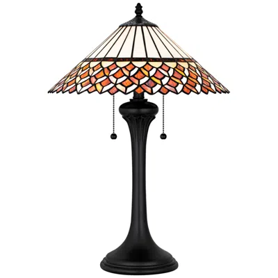Quoizel Isla 2-light Matte Black Table Lamp