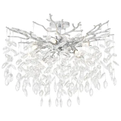 Quoizel Isobel 8-light Polished Chrome Semi-flush Mount