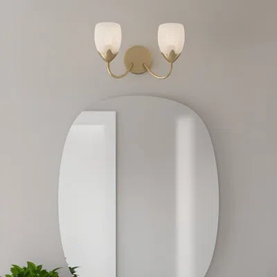Quoizel Jacobs 2-light Bronze Gold Vanity Light